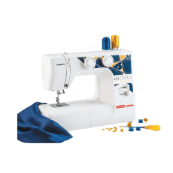 Usha Janome Excella DLX Sewing Machine |  21 Stitch Function | White & Blue