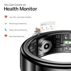 boAt Active Plus Smart Ring | Magnetic Charging Case