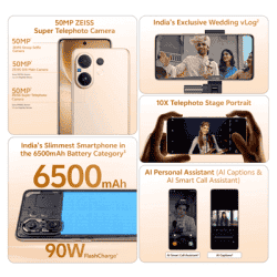 vivo V60 5G | 16 GB | 512 GB | Auspicious Gold