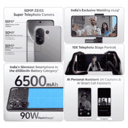 vivo V60 5G | 8 GB | 256 GB | Mist Gray