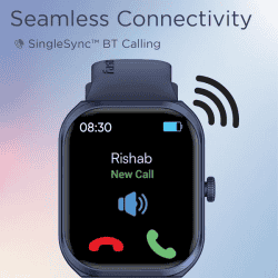 Fastrack Limitless FS2+ Smart Watch | BT Calling | 2.01" | Blue
