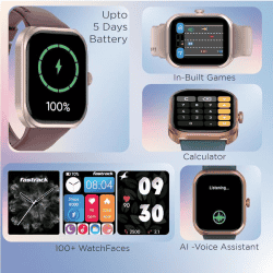 Fastrack Limitless FS2+ Smart Watch | BT Calling | 2.01" | Blue