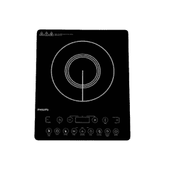 Philips Touch Panel Induction Cooktop | 1500 W | Black | HD4944/00