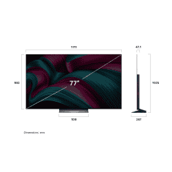 LG evo AI C5 OLED 4K Ultra HD Smart WebOS 25 TV | 195 cm (77 inch) | OLED77C56LA