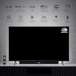 Vu Vibe Series 4K QLED Smart Google TV | 164cm (65 inch)