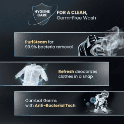 Haier Fully Automatic Front Load Washing Machine | 7 kg | 5 Star | Black | HW70-IM12929BK
