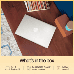 HP Thin and Light Laptop | AMD Ryzen 7 | 16 GB | 512 GB SSD | Windows 11 Home | 15.6 Inch | Natural Silver | 15-FC0476AU
