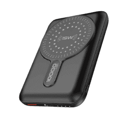 Promate Wireless Power Bank | 20W USB-C PD | 15W Magsafe | PowerMag-10Pro | Black | 10000mAh