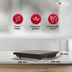 Hafele Magnechef Induction Cooktop | 2100W | Black