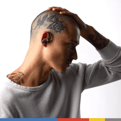 Skullcandy Push ANC Active Earbuds | Rapid Charge | Black Orange