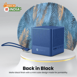 Portronics Bounce 2 Speaker | 5W | 5 Hours Playback | Type C Charging | Blue