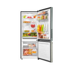 Haier Bottom Mount Refrigerator | 325L | 2 Star | Sage Green Glass | HRB-3752SGG-P