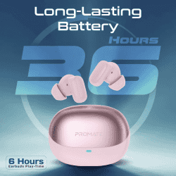 Promate High Definition Lush Pro TWS Earbuds | Pink