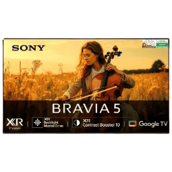 Sony Bravia 5 4K Ultra HD Smart Mini LED Google TV | 139 cm (55 inch) | Black | K-55XR55A