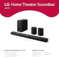 LG Dolby Atmos Wireless Soundbar | 810W | S95TR DINDLLK