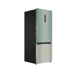 Haier Bottom Mount Refrigerator | 325L | 2 Star | Sage Green Glass | HRB-3752SGG-P