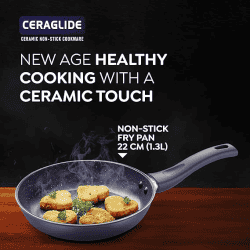 Prestige Ceraglide Ceramic Coated Non Stick Fry Pan | 22CM | Blue | 38250
