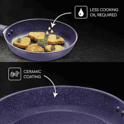 Prestige Ceraglide Ceramic Coated Non Stick Fry Pan | 22CM | Blue | 38250