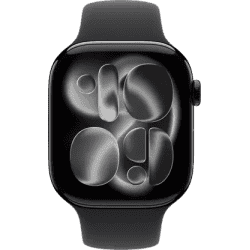 Apple Watch Series 11 | GPS | 46mm | Black Aluminium Case Black Sport Band  | S/M | Black Strap | MEUW4HN/A