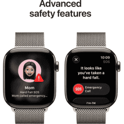 Apple Watch Series 11 | GPS + Cellular | 42mm | Natural Titanium Case Natural Milanese Loop | MF8P4HN/A