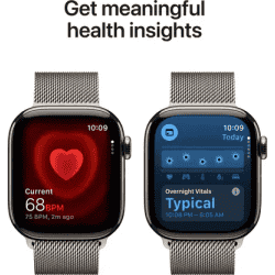 Apple Watch Series 11 | GPS + Cellular | 42mm | Natural Titanium Case Natural Milanese Loop | MF8P4HN/A
