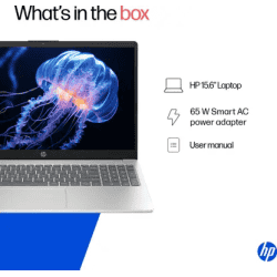 HP Thin and Light Laptop | Intel Core 5 120U | 16 GB | 512 GB SSD | Natural silver | 15-fd0640TU