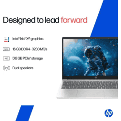 HP Thin and Light Laptop | Intel Core 5 120U | 16 GB | 512 GB SSD | Natural silver | 15-fd0640TU