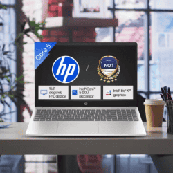 HP Thin and Light Laptop | Intel Core 5 120U | 16 GB | 512 GB SSD | Natural silver | 15-fd0640TU