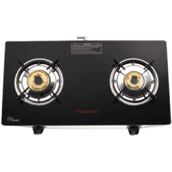 Butterfly Duo Plus 2B | Glass Top Gas Stove | 2 Burners