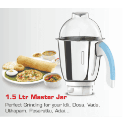 Vidiem Eva Super Blu 750W Mixer Grinder | 4 Jars | Blue