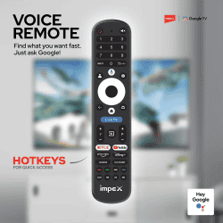 Impex evoQ 4K QLED GoogleTV | 109cm (43 inch) | 43S4QLF3