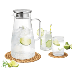 Treo Borosilicate Iconic Lemon Glassware Set | 7 Pcs