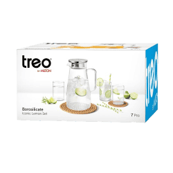 Treo Borosilicate Iconic Lemon Glassware Set | 7 Pcs