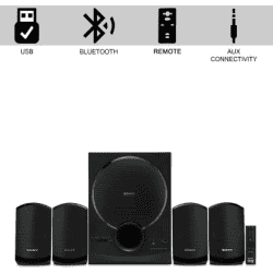 SONY SA-D40 80 W Bluetooth Home Theatre | 4.1 Channel | Black