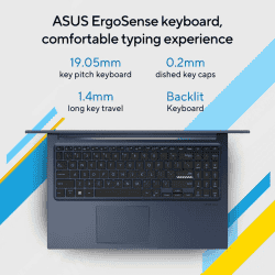 ASUS Vivobook 15 Thin and Light Laptop | Intel Core 5 120U | 16 GB | 512 GB SSD | Quiet Blue | X1504VAP-BQ542WS