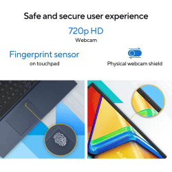 ASUS Vivobook 15 Thin and Light Laptop | Intel Core 5 120U | 16 GB | 512 GB SSD | Quiet Blue | X1504VAP-BQ542WS