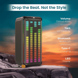 Lapcare Bloom Bluetooth Party Speaker | 160W | Dual 8 Inch Subwoofers | LPS-105