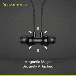 Hapipola Vocal Wireless Neckband | 5 Voice Changing Modes | Black