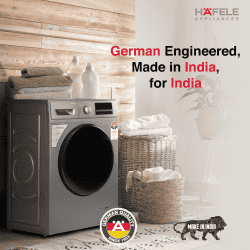 Hafele Amara 8014W Fully Automatic Front Load Washing Machine | 8 kg