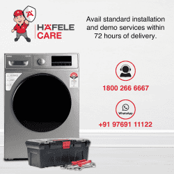 Hafele Amara 8014W Fully Automatic Front Load Washing Machine | 8 kg
