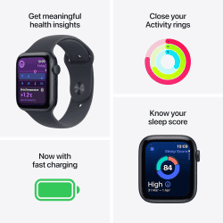 Apple Watch SE 3 | GPS | 40mm | Starlight Aluminium Case Starlight Sport Band | M/L | Starlight Strap
