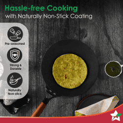 Wonderchef Ferro Light-Weight Cast-Iron Roti Tawa | 26cm