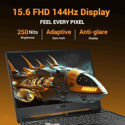 Asus TUF A15 Gaming Laptop | AMD Ryzen 7 Hexa Core 7445HS | 16 GB | 512 GB SSD | NVIDIA GeForce RTX 3050 | Graphite Black | FA506NCG-HN200WS