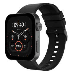 noise ColorFit Caliber 3 Smartwatch | Bluetooth Calling | 45.2mm | AMOLED Display | Jet Black Strap