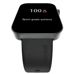 noise ColorFit Caliber 3 Smartwatch | Bluetooth Calling | 45.2mm | AMOLED Display | Jet Black Strap