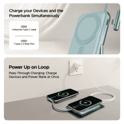boAt EnergyShroom Magnacharge Power Bank | 10000 mAh | PB330