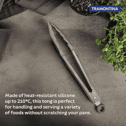 Tramontina Softta Silicone Multipurpose Tongs | Grey