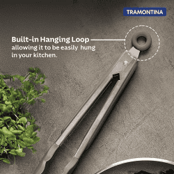 Tramontina Softta Silicone Multipurpose Tongs | Grey