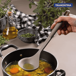 Tramontina Softta Silicone Ladle | Grey