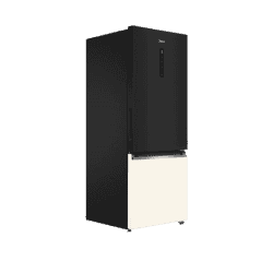 Haier Vogue Bottom Mount Refrigerator | 2 Star | 325L | Black White Glass | HRB-3752KWG-P